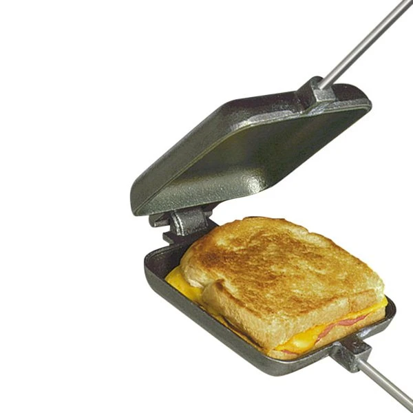 Rome® - 4-1/4" X 4-1/2" Cast Iron Square Single Pie Iron 4 Rome® - 4-1/4" X 4-1/2" Cast Iron Square Single Pie Iron - Image 2