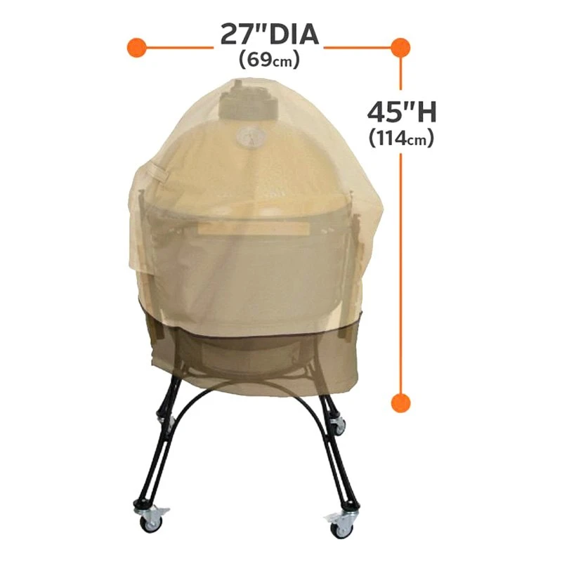 Classic Accessories® - Veranda™ Pebble X-Large Kamado Grill Cover For Big Green Egg™ Grill (27"Dia X 45"H) 4 Classic Accessories® - Veranda™ Pebble X-Large Kamado Grill Cover For Big Green Egg™ Grill (27"Dia X 45"H) - Image 2