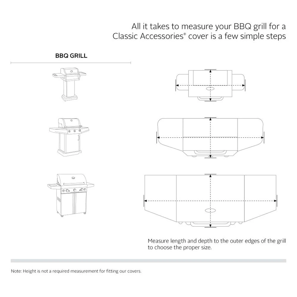 Classic Accessories® - StormPro™ Gray Large BBQ Grill Cover (64"L X 30"W X 48"H) 15 Classic Accessories® - StormPro™ Gray Large BBQ Grill Cover (64"L X 30"W X 48"H) - Image 13