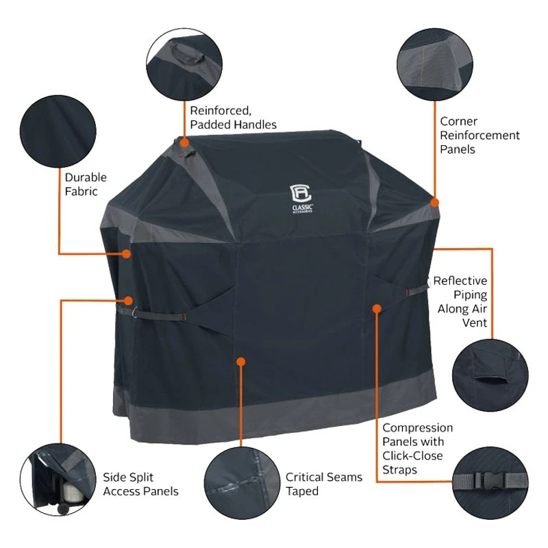 Classic Accessories® - StormPro™ Gray Large BBQ Grill Cover (64"L X 30"W X 48"H) 11 Classic Accessories® - StormPro™ Gray Large BBQ Grill Cover (64"L X 30"W X 48"H) - Image 9