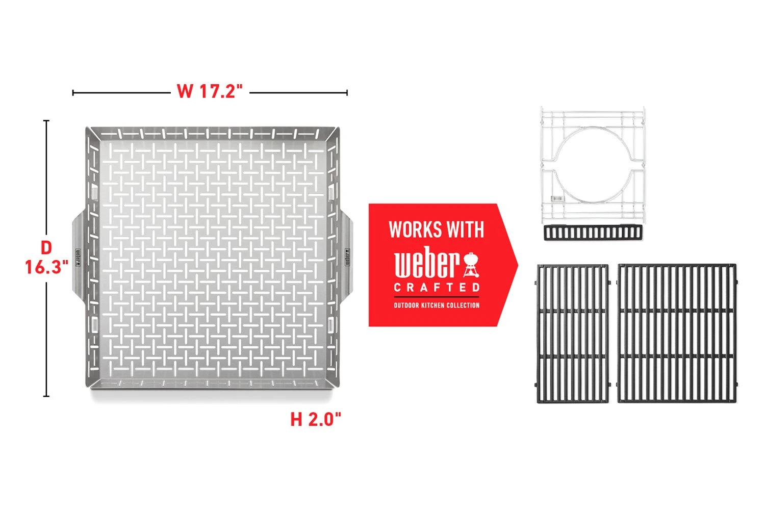 Weber® - Crafted Grilling Basket 10 Weber® - Crafted Grilling Basket - Image 8